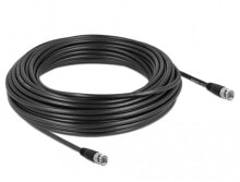 Комплектующие для телекоммуникационных шкафов и стоек deLOCK 80087 коаксиальный кабель 20 m BNC Черный