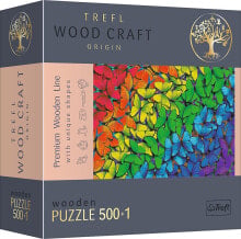 Trefl Puzzle drewniane 500+1 Tęczowe motyle TREFL