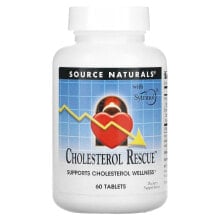 Витамины и БАДы для сердца и сосудов Source Naturals, Помощь при холестерине 60 таблеток