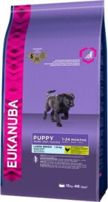 Купить сухие корма для собак Eukanuba: EUKANUBA Puppy Large Breed 15kg