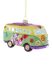 Cody Foster & Co. Hippie Bus Ornament Multicolor