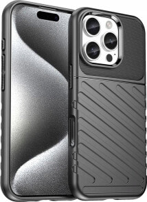 Hurtel Etui silikonowe Thunder Case do iPhone 16 Pro - czarne