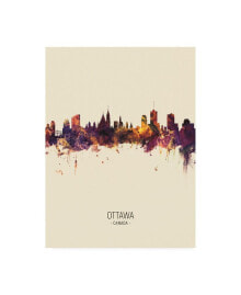 Trademark Global michael Tompsett Ottawa Canada Skyline Portrait III Canvas Art - 19.5