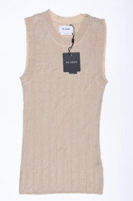 Купить женские футболки и топы St. John Collection: Топ St John Sleeveless Shell Cream GoldXS