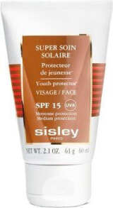 Средства для загара и защиты от солнца sisley Super Soin Solaire Youth Protector SPF30 Солнечный супер крем для лица  с очень высокой степенью защиты 60 мл