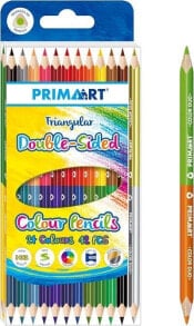 Цветные карандаши для рисования для детей Prima Art Kredki Olo 2 Strony 24 Kolory Trókatne (KO12JTR PA)