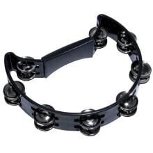 Fame Half-Moon Tambourine (Black)