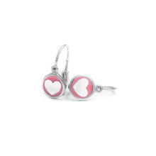Женские ювелирные серьги children's silver earrings-hearts AGUC1767D