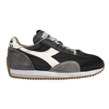 Купить черные мужские кроссовки Diadora: Diadora Equip H Dirty Stone Wash Evo Lace Up Mens Black, Grey Sneakers Casual S