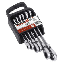 KREATOR 8-19 mm Flexible Ratchet Wrench Set 6 Units