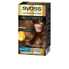 Syoss Olio Intense permanente Hair Color No.6.80 Caramel Blond Стойкая масляная краска для волос без аммиака, оттенок карамельный русый