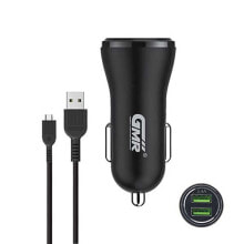 Купить зарядные устройства для стандартных аккумуляторов Goms: GOMS GOCH2702 Car Charger With MicroUSB Cable 2.4A