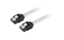 Компьютерные кабели и коннекторы Sharkoon Sata 3 кабель SATA 0,6 m SATA 7-pin Черный, Белый 4044951016716