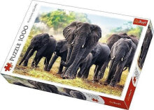 Детские развивающие пазлы trefl Puzzle 1000 Afrykańskie słonie (226180)