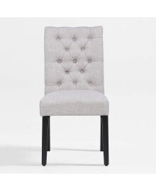 WestinTrends upholstered Button Tufted Dining Side Chair