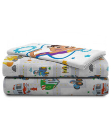 Blippi moonbug How Does This Work Microfiber 3 Piece Sheet Set, Twin