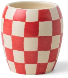 Duftkerze Rose und Sandelholz rot - Paddywax Checkmate Porcelain Candle Red Rose & Santal