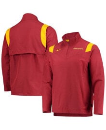Nike men's Cardinal Iowa State Cyclones Coach Half-Zip Jacket