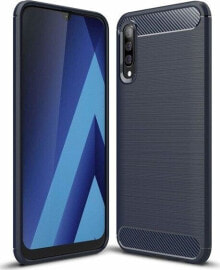 CASE ETUI CARBON LUX NIEBIESKI SAMSUNG GALAXY A60 standard