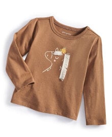 Купить детские рубашки и блузки для девочек First Impressions: Baby Girls Long-Sleeve Horse Fringe Graphic T-Shirt, Created for Macy's