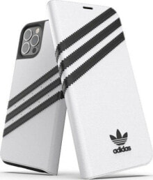 чехол книжка кожаный с логотипом adidas