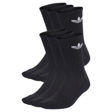 ADIDAS ORIGINALS Trefoil Cushion crew socks 6 pairs