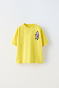 Surf board patch t-shirt