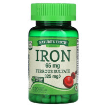 Железо Nature's Truth, Iron, 65 mg, 120 Coated Tablets