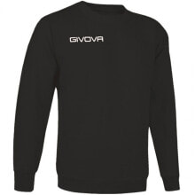 Мужской свитшот спортивный черный с логотипом Givova Sweater One M MA019 0010