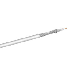 120 dB SAT Coaxial Cable - 4x Shielded - CCS - 100 m - white - PVC - Eca - 100 m - White