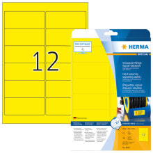 Бумага и фотопленка для фотоаппаратов HERMA 8029 наклейка для принтеров Желтый Самоклеящаяся принтерная этикетка