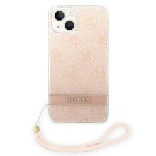 GUESS Guohcp14Mh4Stp iPhone 14 Plus15 Plus 6.7 4G Print Strap phone case