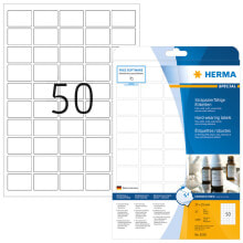 Бумага для печати HERMA 8338 наклейка для принтеров Белый Самоклеящаяся принтерная этикетка