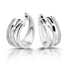 Ювелирные серьги charming silver round earrings M23077