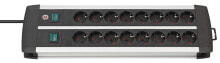 Умные удлинители и сетевые фильтры удлинитель 16 розеток с выключателем Brennenstuhl Premium-Alu-Line 1391000916 3 м