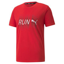 Мужские футболки pUMA Run Logo Short Sleeve T-Shirt