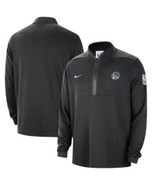 Nike men's Black Golden State Warriors Authentic Performance Half-Zip Jacket