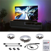 Taśma LED Paulmann Zestaw taśma LED TV55 cali USB + pilot Dynamic Rainbow RGB 3,5W 5V czarny купить онлайн