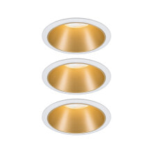 Recessed lights pAULMANN 934.06 - Recessed lighting spot - Non-changeable bulb(s) - 1 bulb(s) - 6.5 W - 460 lm - Gold - White