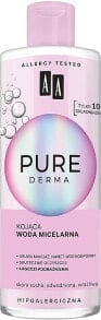 Feuchtigkeitsspendendes und beruhigendes Mizellenwasser - AA Pure Derma Micellar Water For Make-up Removal