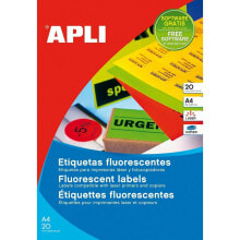 Printer Labels Apli Yellow 210 x 297 mm