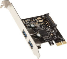 Контроллеры для компьютеров Kontroler InLine PCIe 2.0 x1 - 2x USB 3.0 (76666L)
