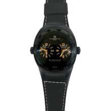 Мужские наручные часы с ремешком Мужские наручные часы с черным кожаным ремешком Montres de Luxe 09BK-3002