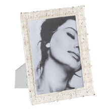 Photo frame White Polyresin 19 x 2 x 24 cm