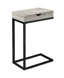 Monarch Specialties accent Table -Reclaimed Drawer