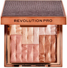 Highlighter-Puder mit Bronzer - Revolution Pro Goddess Glow Shimmer Brick Bronzer