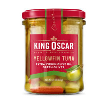 Кинг Оскар, Желтоперый тунец, оливковое масло холодного отжима, прованские травы, 190 г (6,7 унции)