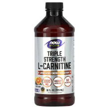Аминокислоты NOW Foods, Sports, Triple Strength L-Carnitine Liquid, Citrus, 3,000 mg, 16 fl oz (473 ml)