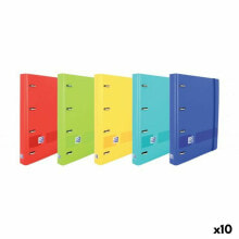 Ring binder Oxford Live & Go Multicolour A4+ (10 Units)