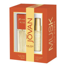 Женская парфюмерия jovan Musk Набор: Одеколон 100 мл + Одеколон в дорожном формате 15 мл